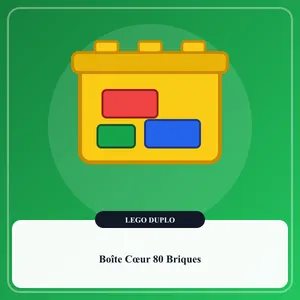 Coffret LEGO DUPLO de 80 grosses briques colorées adaptées aux petites mains dès 18 mois et 3 ans