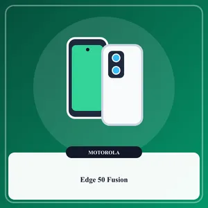 Smartphone fin et léger Motorola Edge 50 Fusion bleu avec écran incurvé pOLED