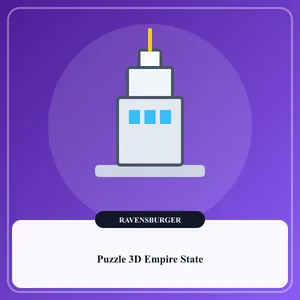Maquette verticale en puzzle 3D de l'Empire State Building de 46 cm de hauteur